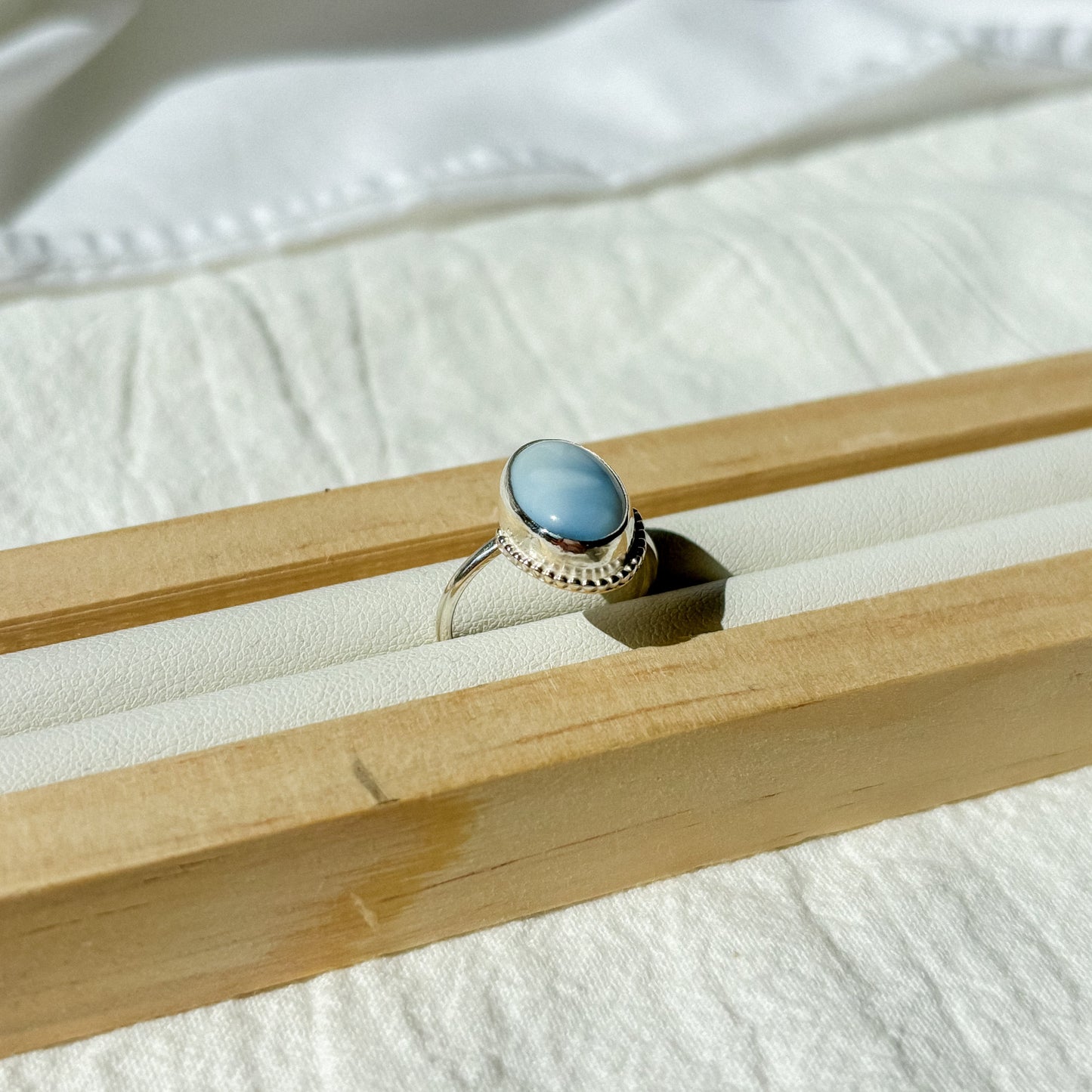 Blue Opal ring 18