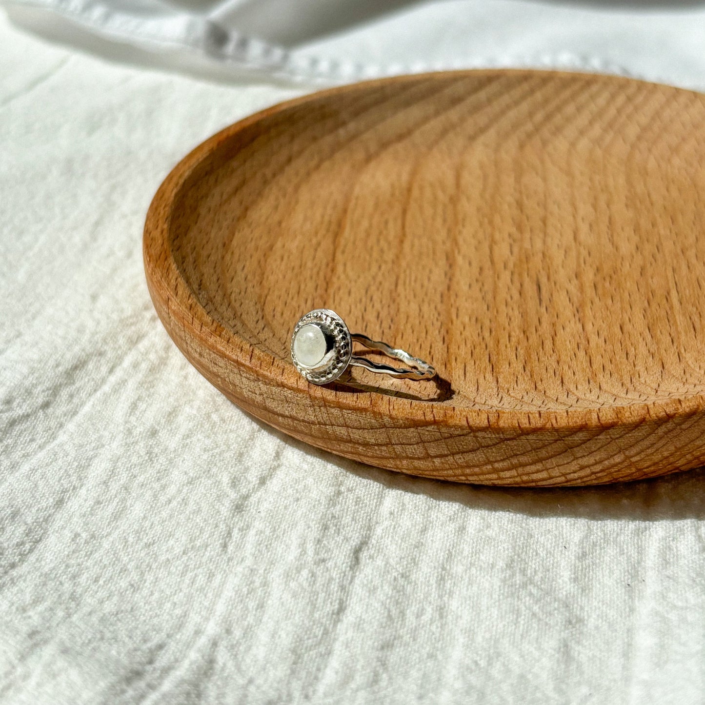 Moonstone ring 17.5