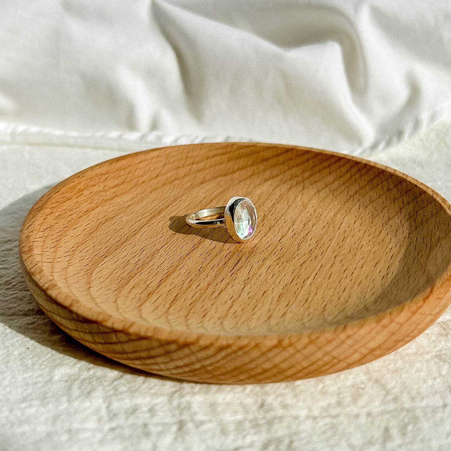 Crystal Quartz ring 16.5