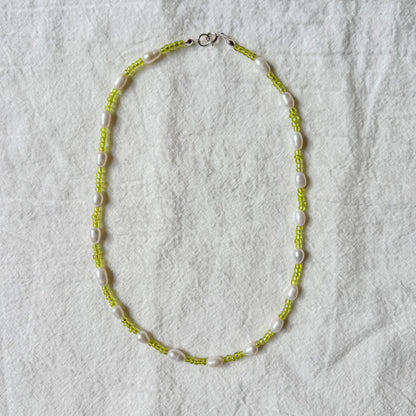 Necklace "Green apple"