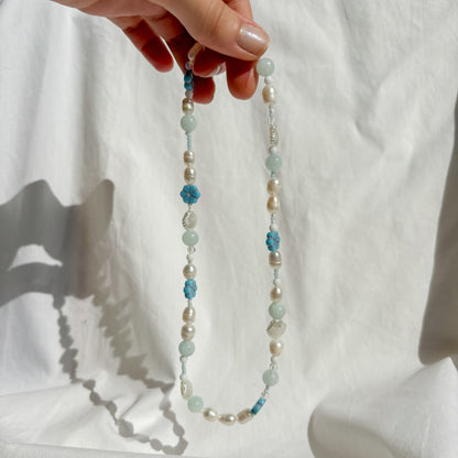 Necklace "Sea foam"