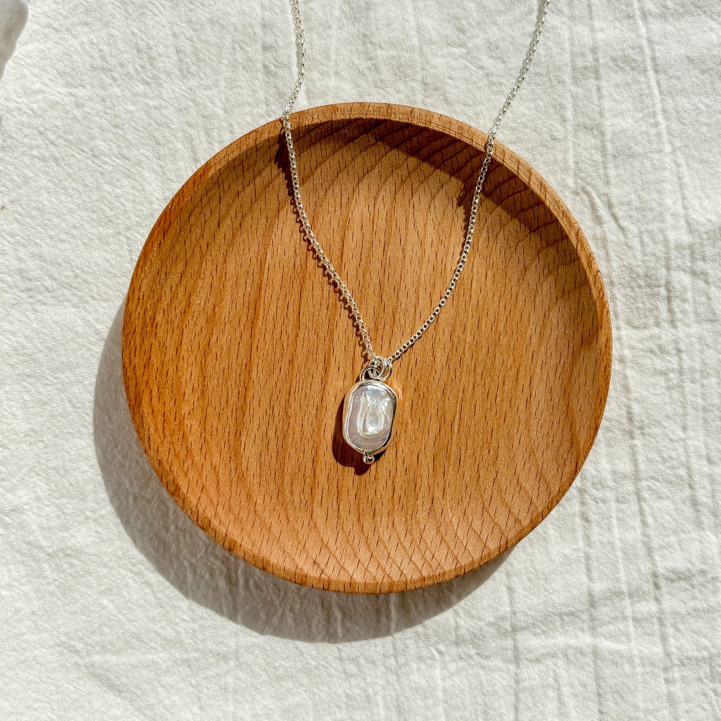 Keshi pearl necklace