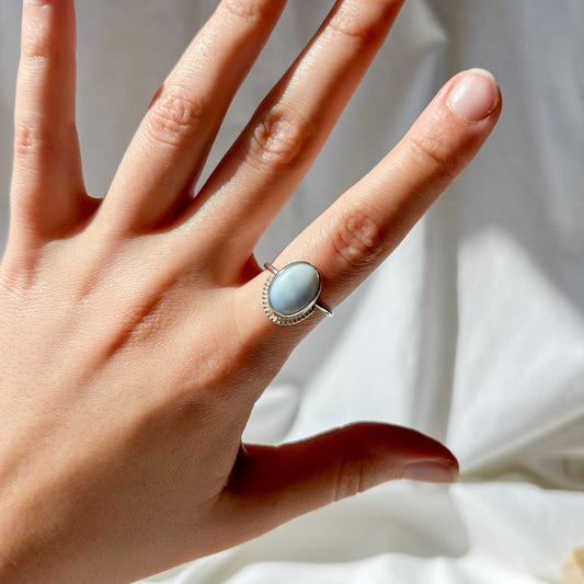 Blue Opal ring 18