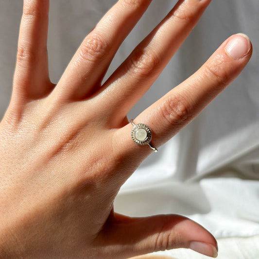 Moonstone ring 17.5